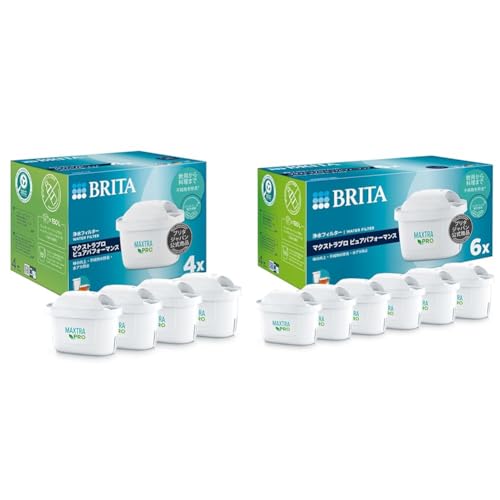 【セット買い】ブリタ 浄水器 交換用 マクストラ プロ カートリッジ ピュアパフォーマンス ４個入り 【日本正規品】 + ブリタ 浄水器 交換用 マクストラ プロ カートリッジ ピュアパフォーマンス