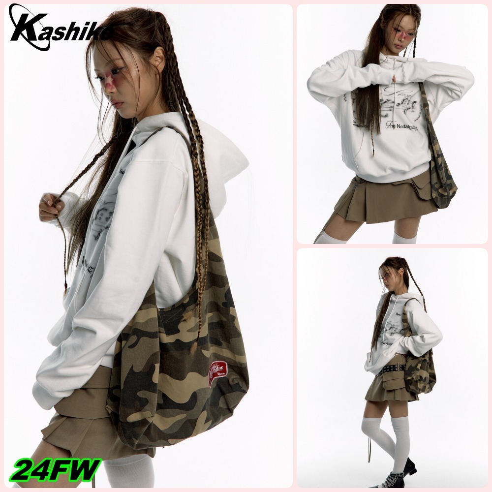【Kashiko】送料/関税込 Camo Print shoulder Bag