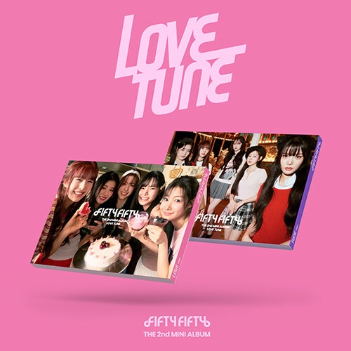 [未開封新品] フィフティフィフティEP2集 Love Tune 2種セット/個人フォトカード4種+グループフォトカード2+ステッカーパック2+アコーディオン歌詞カード2+はがき2種+ブッククレット2 9,470円