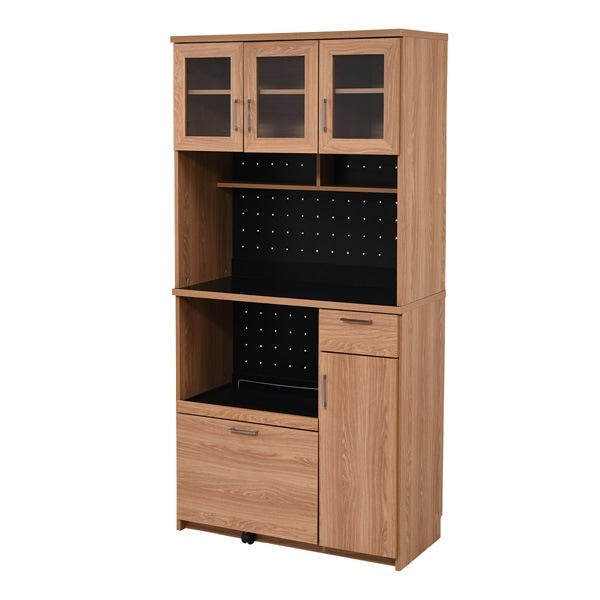 JKプラン 大型 レンジ台 レンジ棚 幅90 奥行41.5 高さ179.5 キッチン家電収納 収納棚レンジ台