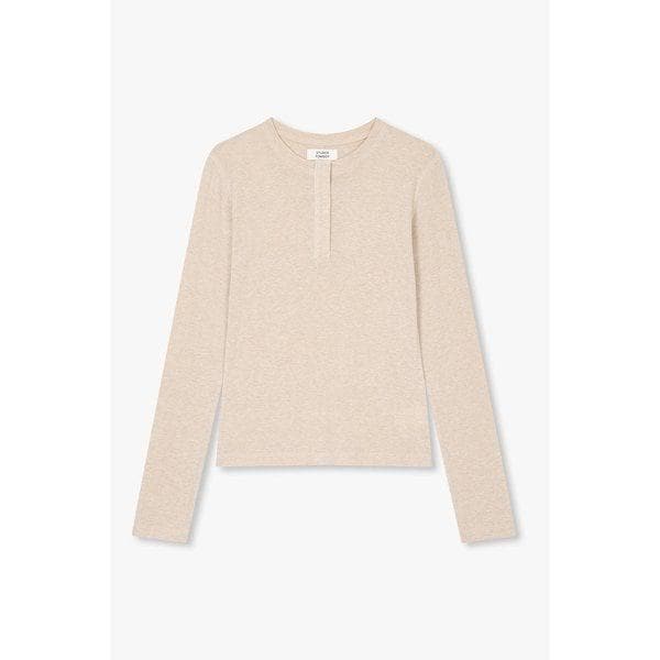 スナップボタン ヘンリーネックTシャツ 9105422116015