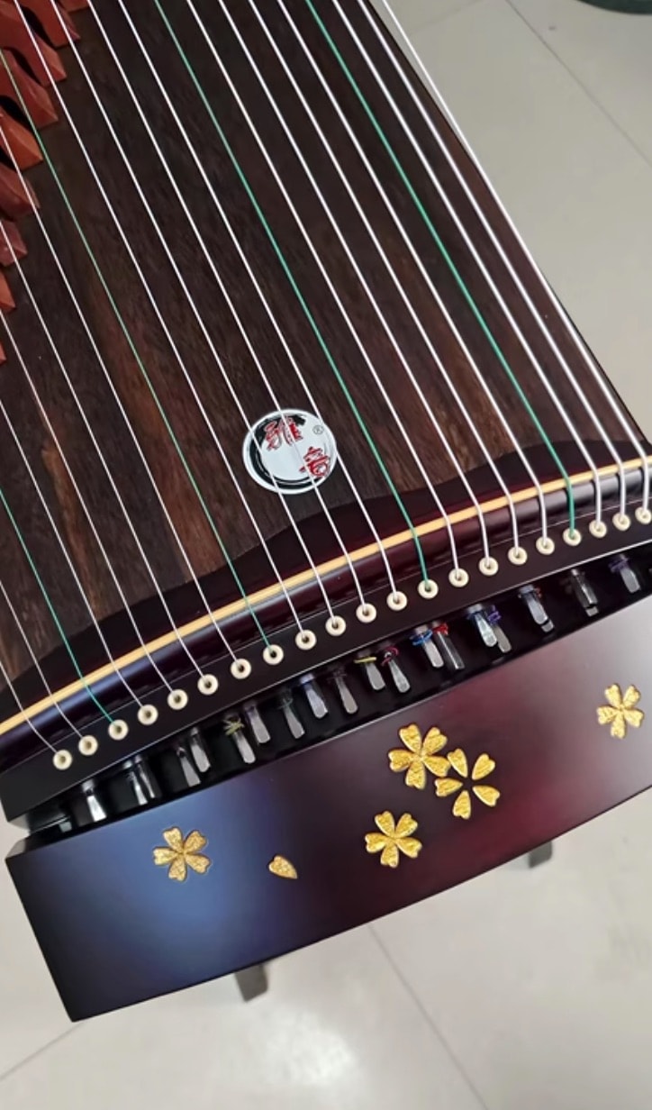 筝 100cm 21弦 桜の模様 中国の弦楽器