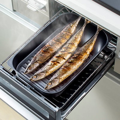 グリル名人 魚焼きグリルパン さんま焼きグリルプ...のサムネイル