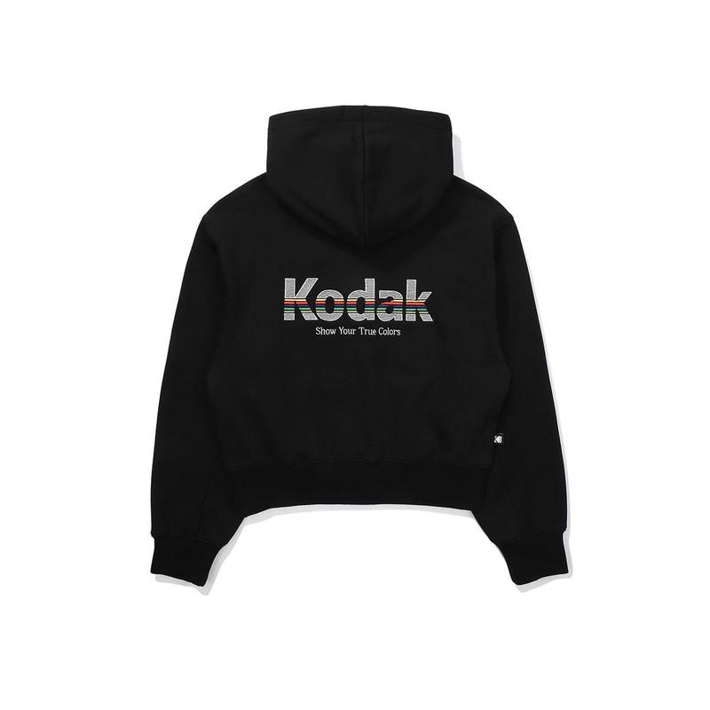 [公式]レインボウ クロップ フード ウーマン BLACK