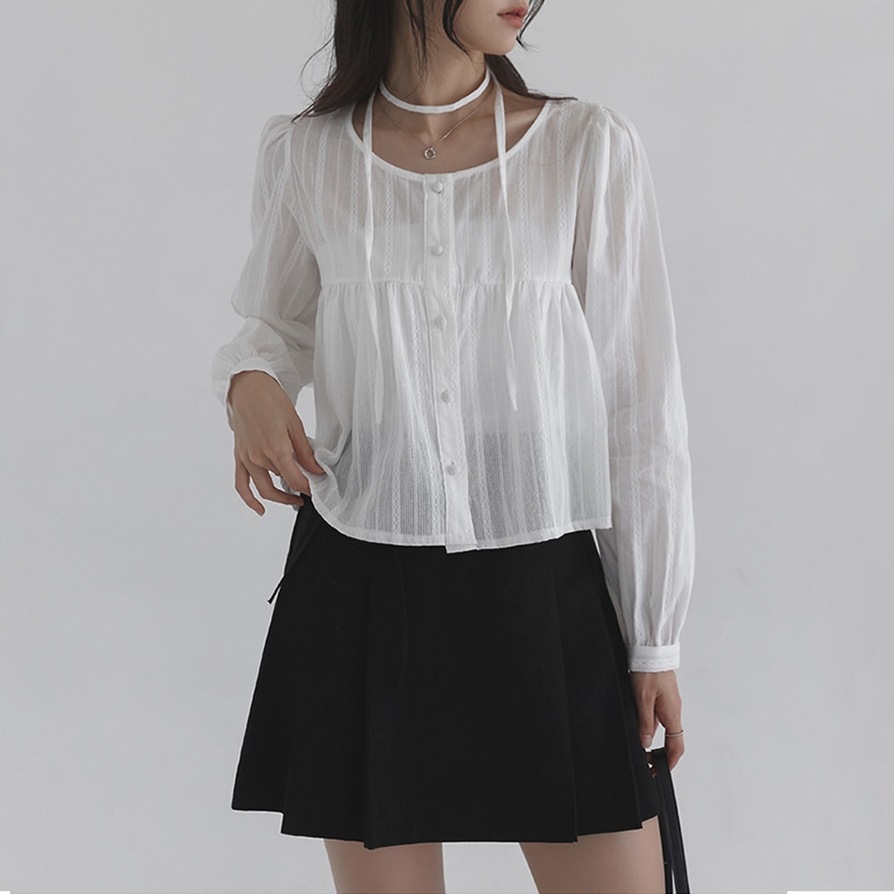 ポメリシャーリングストラップセットブラウス 5,740円