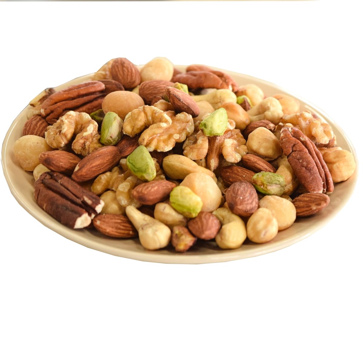 オーケーフルーツ ミックスナッツ 1kg 大粒7種 アーモンド くるみ カシュー マカダミア ピーカン ヘーゼル ピスタチオ 無塩 無添加 食物油不使用 チャック袋入り