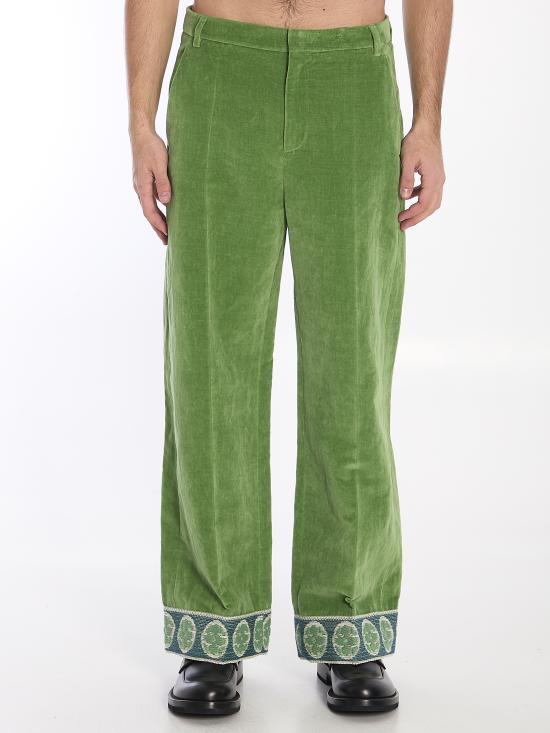 VALENTINO GARAVANI Men Straight Pants 6V3RBJ74 GREEN
