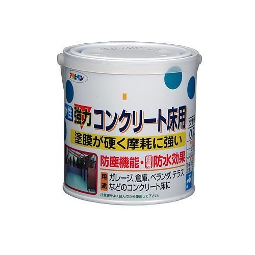 （まとめ買い）水性強力コンクリート床用 ライトグリーン 0.7L [x3缶セット]