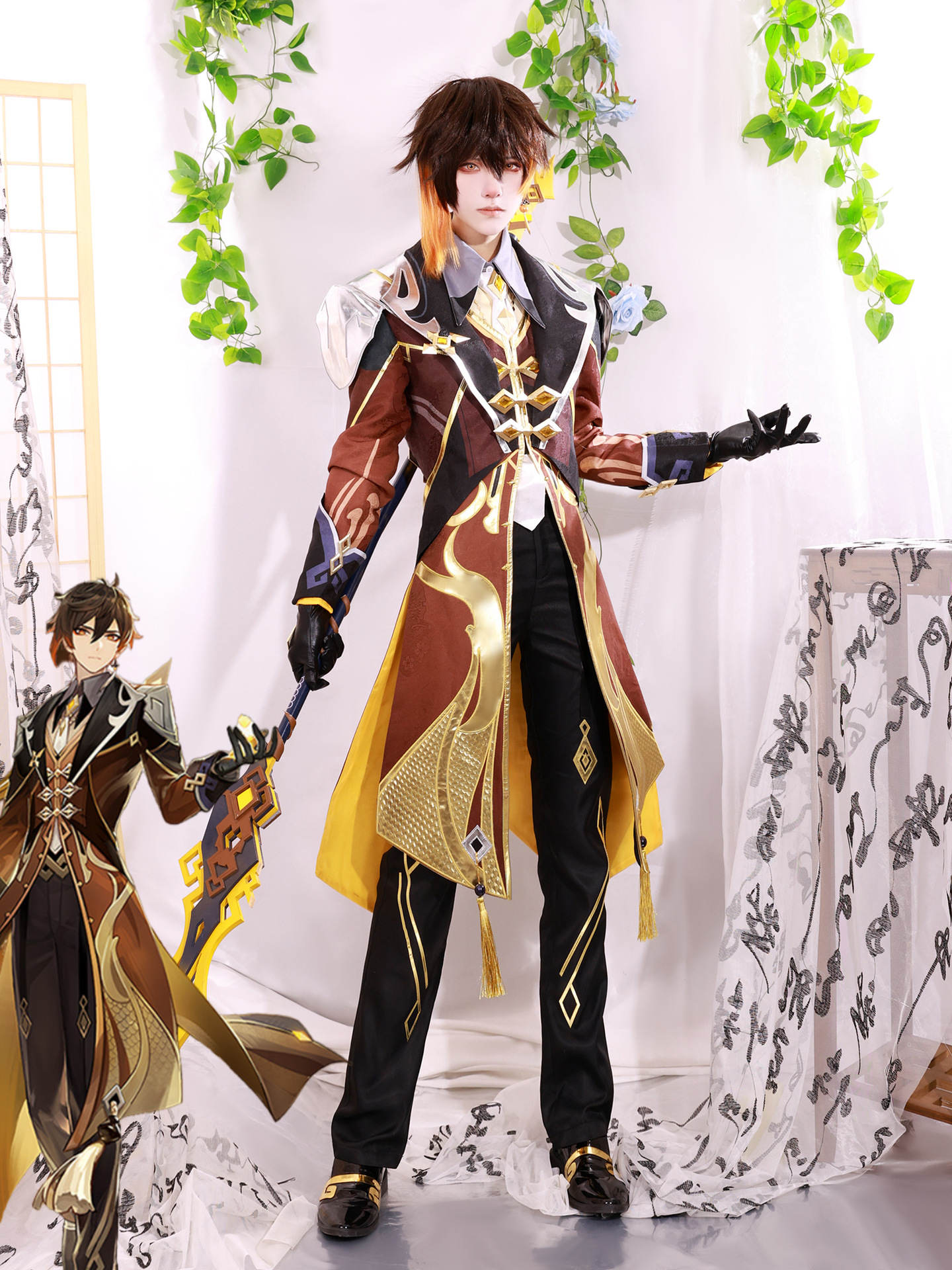 しょうり 鍾離 原神 Zhongli コスプレ Genshin セットアップ 钟离