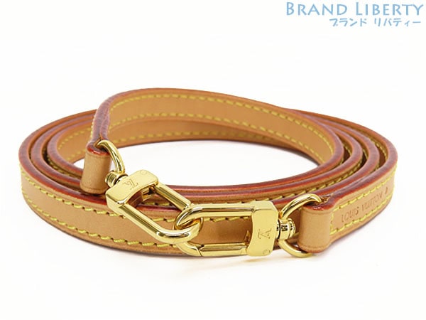 超美品ルイヴィトンヌメ革調整不可ショルダーストラップナチュラルゴールドヌメ革カーフレザー