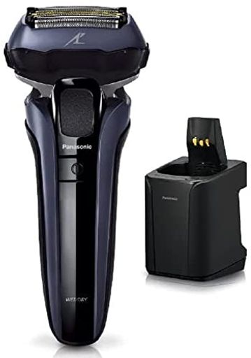 ラムダッシュPRO メンズシェーバー 5枚刃 洗浄器付き 青 ES-LV7V-A