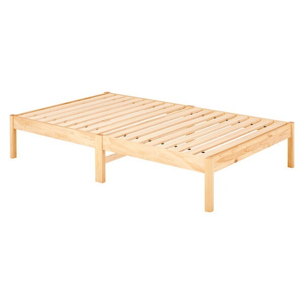 MB-5149SD-NA+KM-3101SD 組立簡単 マットレス付セミダブルベッド(プレーンナチュラル) メーカー直送