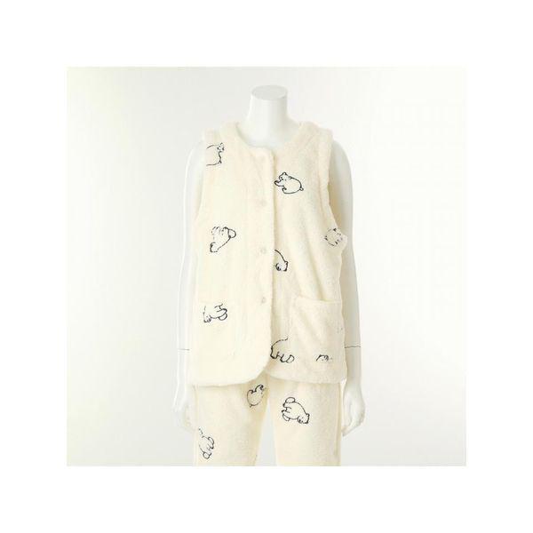ビーナス 正常 極細糸 ホッキョクグマ 刺繍 冬 女性 室内着 ベスト VEV4967W CR C_P413616120 8,255円