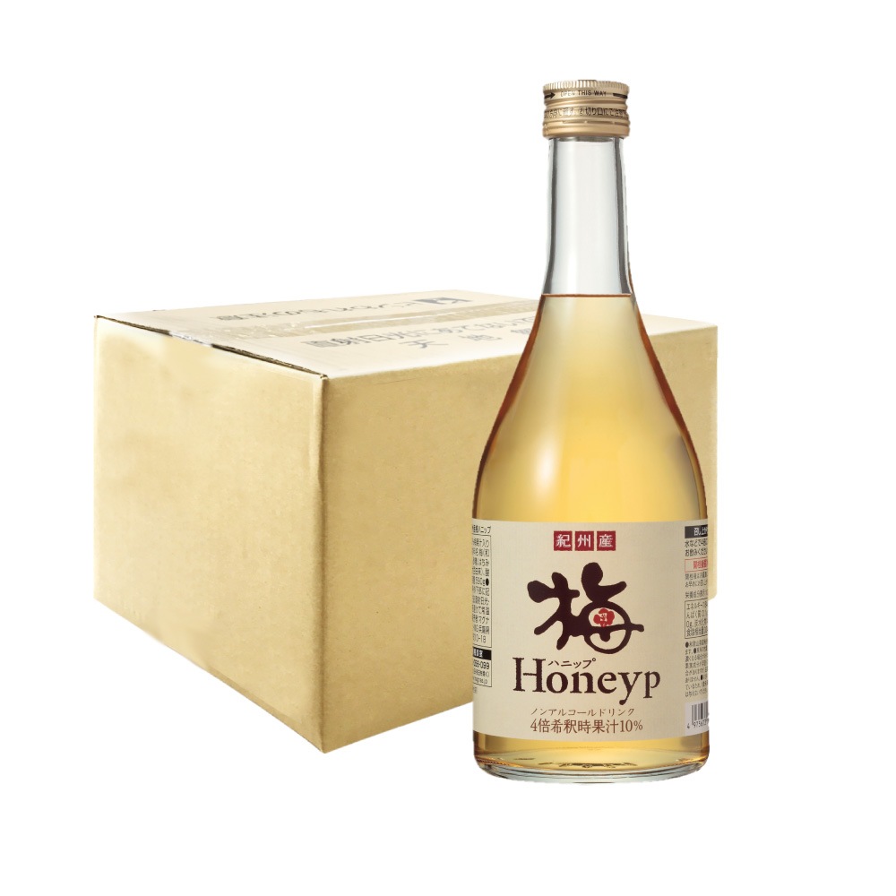 2022A/W新作送料無料 完熟梅ハニップ Honeyp 590g12本セット 希釈用 梅