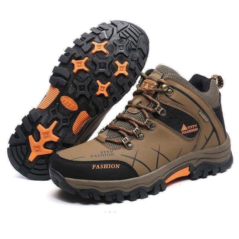 トレッキングシューズ登山靴ハイキングシューズ男女兼用ウォーキングシューズ防水防滑大きいサイズ2タイ