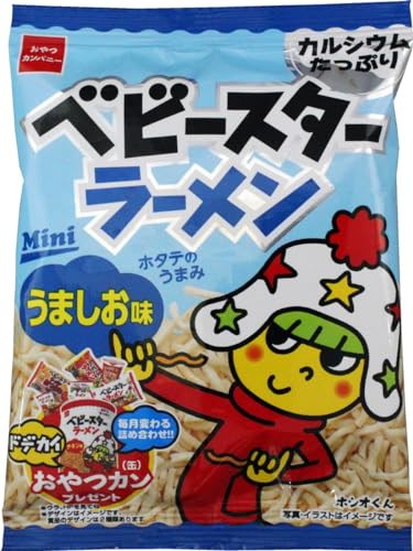 他サイト： 【公式】おやつカンパニー ベビースターラーメン うましお味ミニ 20g×30袋(カルシウムたっぷり レシピ ホタテのうまみ 駄菓子 小袋)の商品画像