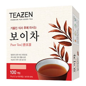【韓国美容】プーアル茶(ボイチャ) 0.7g X 100T/マテ茶/お茶/トウモロコシ茶/4種類/ダイエット茶/女性にオススメ