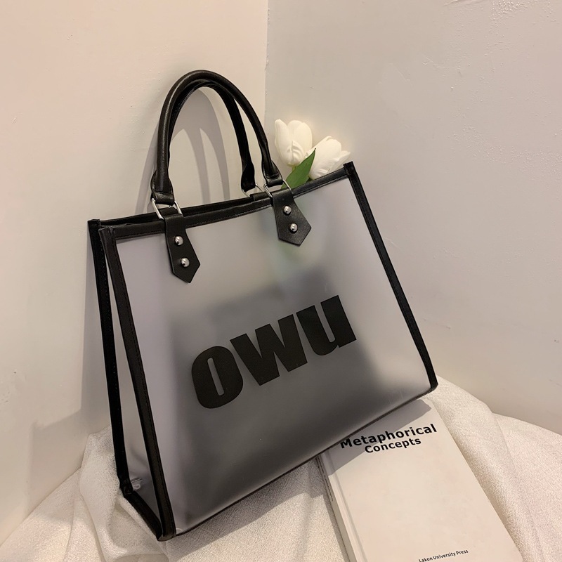 クリアバッグ PVC 手提げバッグ バッグインバッグ ハンドバッグ 透明 クリア スマホポーチ 夏もすぐそこ バッグ 大容量トートバッグ 5,387円