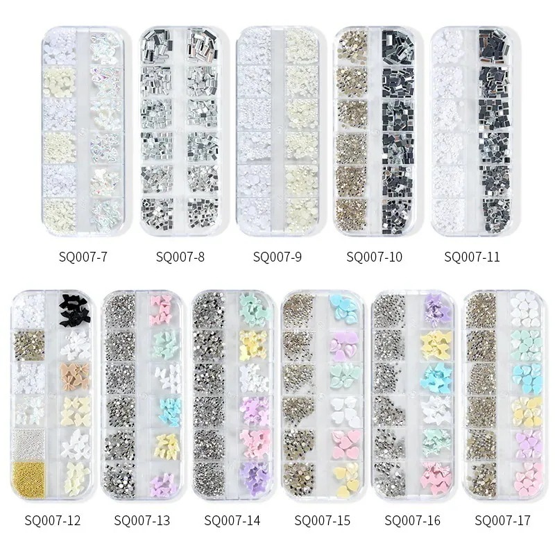 12月更新 人気の 12 混合装飾韓国ファッション マニキュアネイルチップ混合ネイルデコレーション デコパーツ ネイルパーツ81