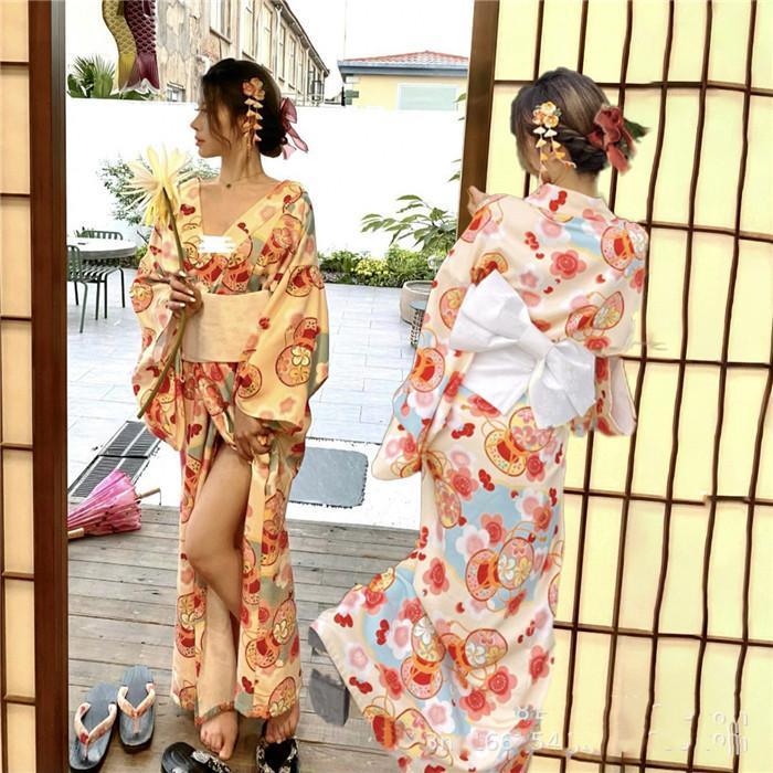 浴衣 レディース 花柄 和服 浴衣 女性用 コスチューム 浴衣 可愛い 平織り きれいめ フリーサイズ 花火大会 夏祭り 旅館 浴衣セット ゆかた 大人用