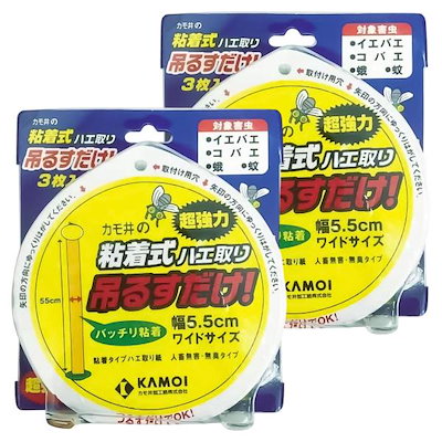 他サイト： カモ井 粘着式ハエ取り 吊るすだけの商品画像