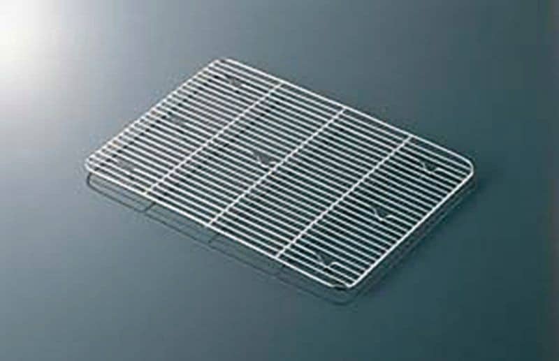 （まとめ買い）18-8角バット用アミ 細目 4枚取 [x3]