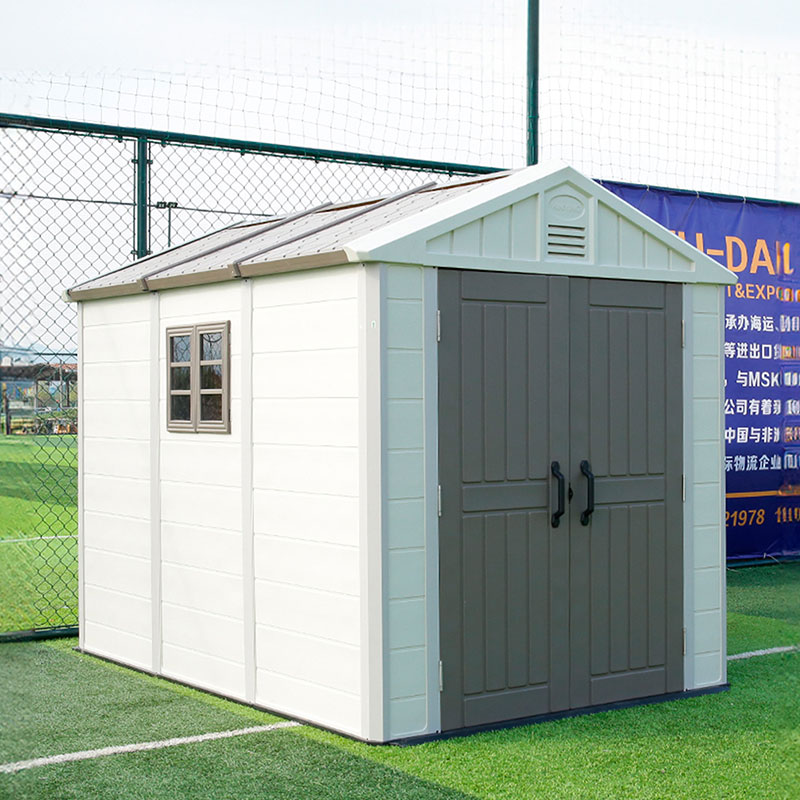 大型物置 屋外物置 樹脂製 軽量 組立て式 トリプル 高密度ポリエチレン 天窓付き 窓付き 鍵穴付き 倉庫 小屋 物置き ガレージ 大型 収納 おしゃれ 庭 DIY 簡易