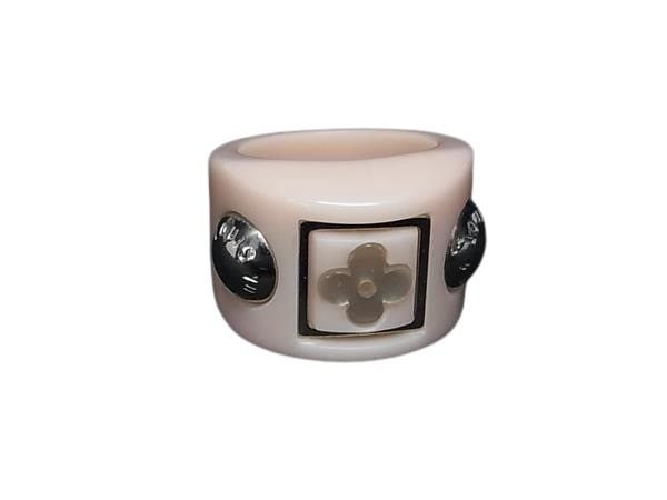 リング 指輪 バーグ ランダムフラワー リング レジン M65955 ピンク系 女性 ファッションリング 小物 ジュエリー アクセサリー ブランド 高級 誕生日プレゼント【本物保証】