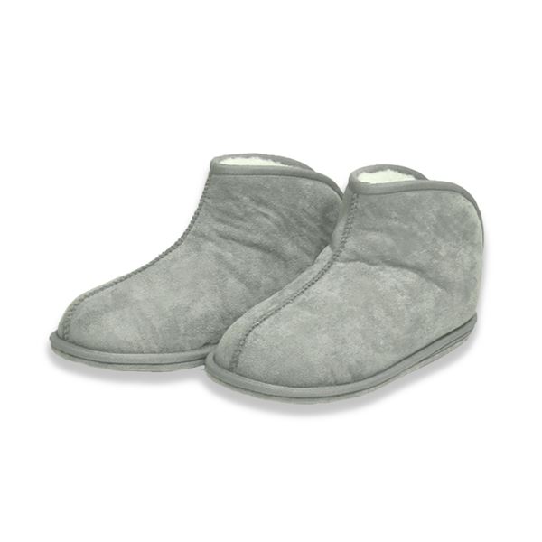 ムートンルームシューズ グレー Lサイズ