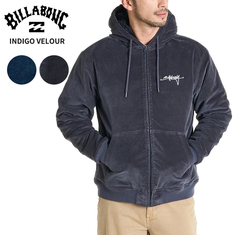 ビラボン 中綿ジャケット BILLABONG メンズ INDIGO VELOUR ジャケット アウター 2025年秋冬モデル BF012755