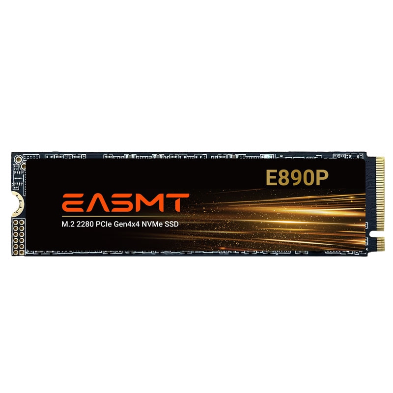 EASMT SSD 2TB 【3D NAND TLC 】M.2 2280 PCIe Gen4x4 NVMe R: 7400MB/s W: 6500MB/s 高耐久性 薄型 軽量