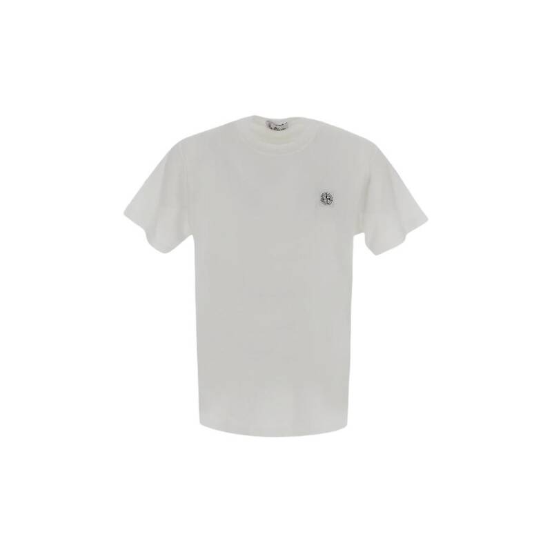 [ロロモダ] ストーンアイランド ロゴパッチ メンズ半袖Tシャツ / 801523757-A0001
