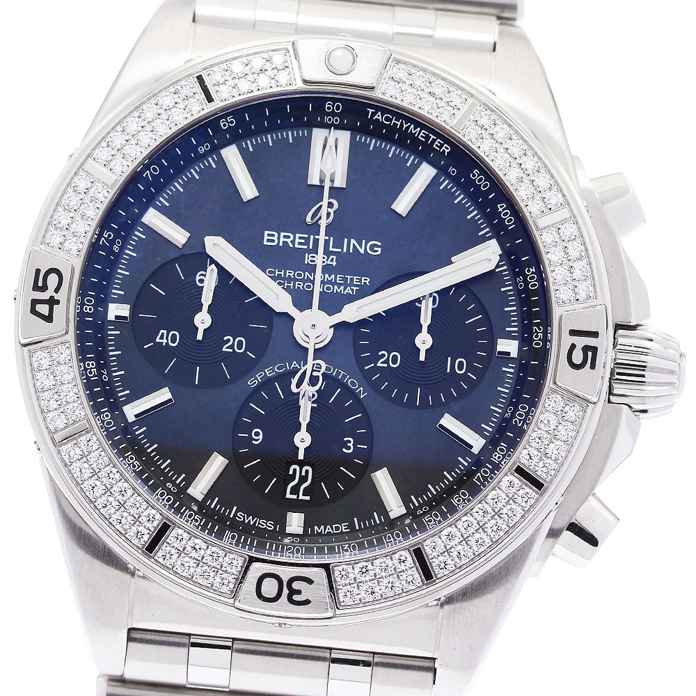 ブライトリング BREITLING AB0134 クロノマット B01 42 ダイヤベゼル 日本限定 自動巻き メンズ 美品 内箱・保証書付き_884323【中古】