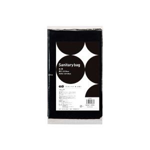 （まとめ） TANOSEE サニタリーバッグ 黒 1パック（50枚） [x30セット]