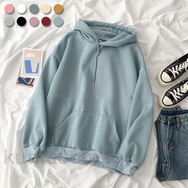 パーカー 春秋 レディース スウェットパーカー ジャージ プルオーバー スウェットジャージ 厚手 トレーナー フード付き スウェット