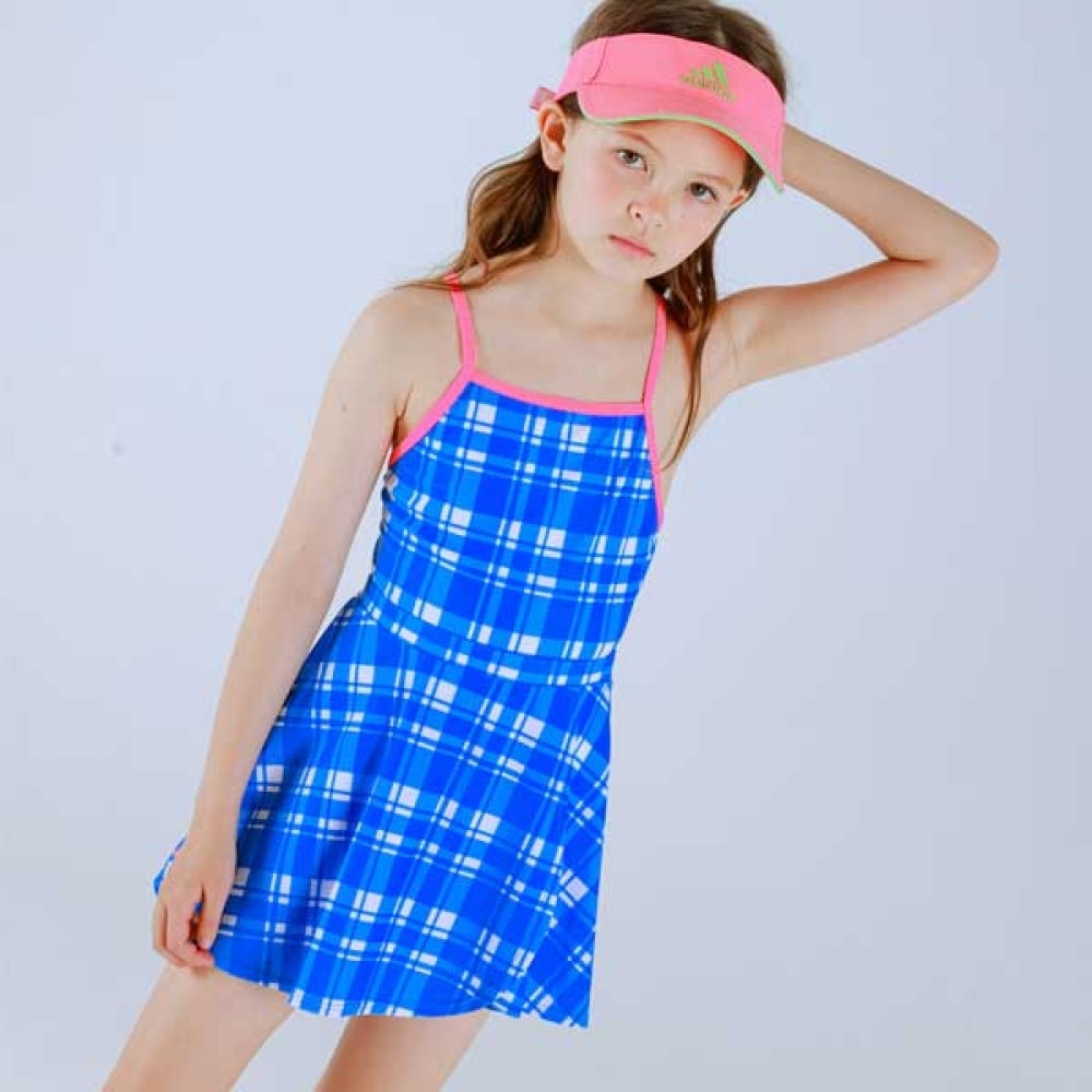 アイラブジェイ S.チェックワンピース&スカート水着SET JVUSW06