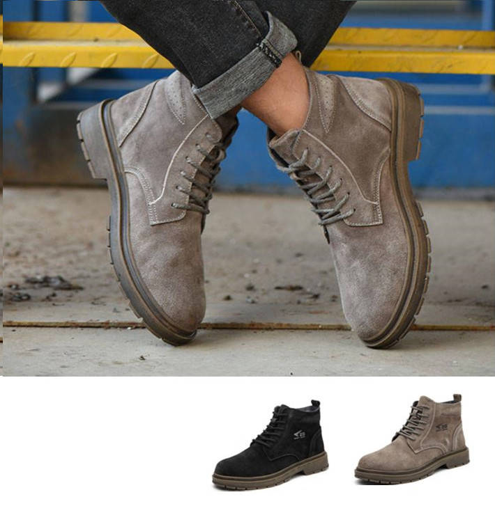今月最大のプロモーション 迅速な配送 ワークブーツ マウンテンブーツ メンズ ショートブーツ レザーブーツ レースアップブーツ 黒ブーツ カジュアルブーツ 冬 ワークブーツ マウンテンブーツ