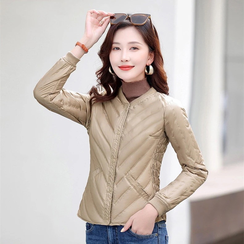 2025年新作 レディース スリム薄手ダウンインナー 秋冬 保温 大人 肌着 ベスト 中高年向け ダウンジャケット
