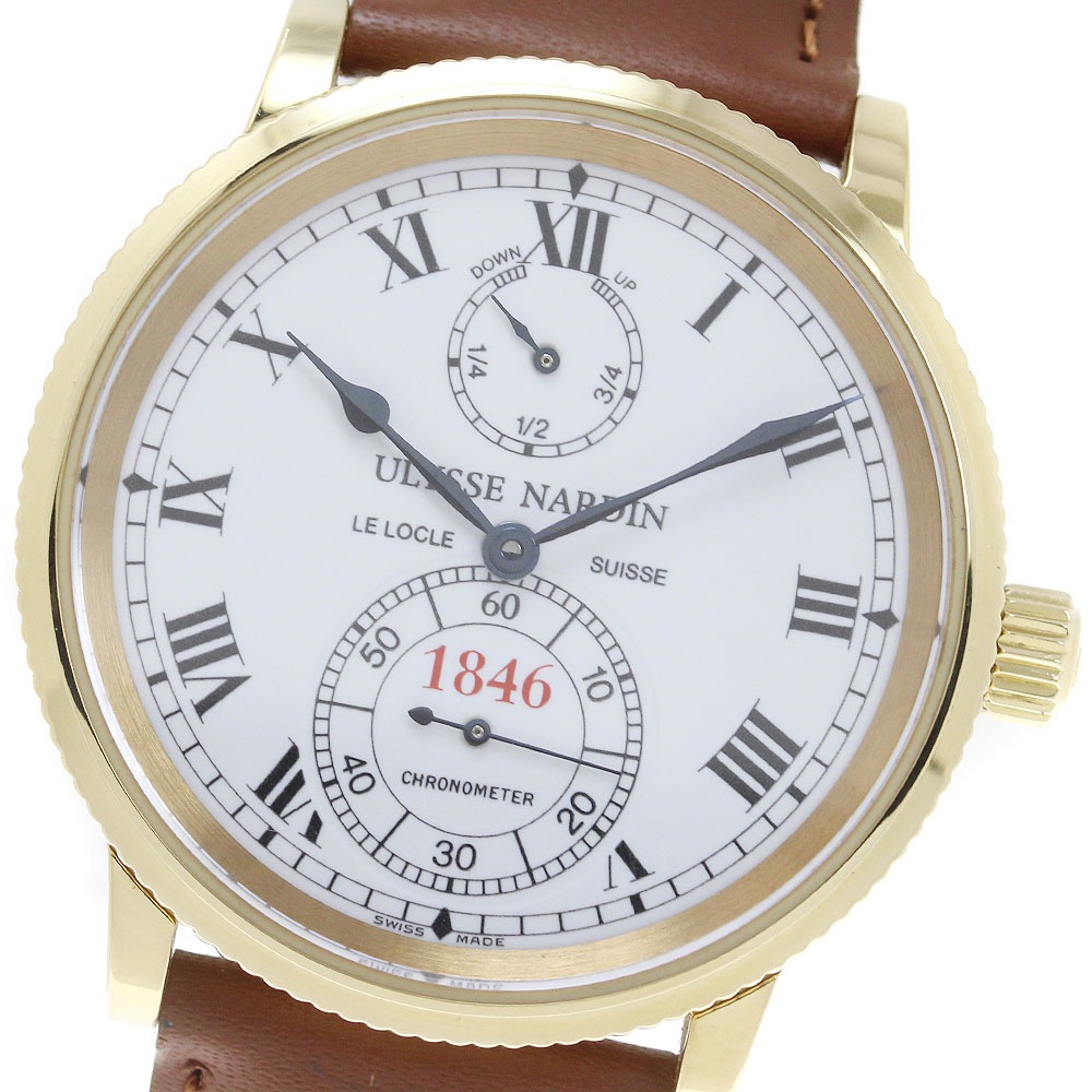 ユリスナルダン Ulysse Nardin 261-22 マリーン クロノメーター 250本限定 自動巻き メンズ 良品 _801682【中古】 412,740円