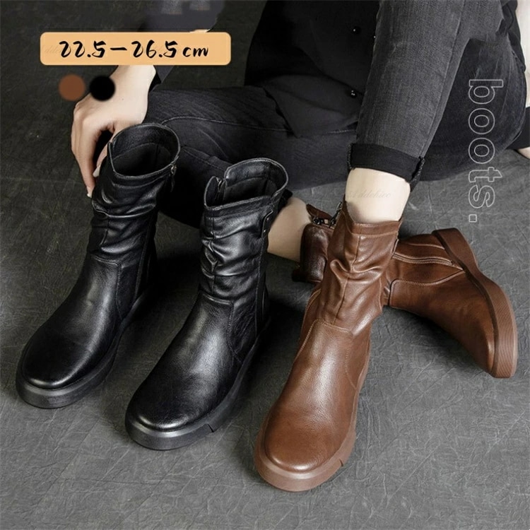 スノーブーツ ムートンブーツ ワークブーツ ルームシューズ ショートブーツ レディース冬靴 ムートン 裏起毛 防滑 痛くない 歩きやすい 防寒 暖かい 普段使い かわいい 定番 人気 22.5cm-2