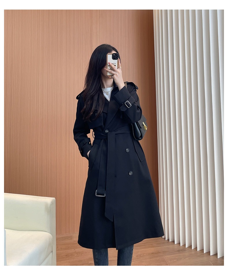 アウター トレンチコート ミモレ ミモレ丈 ロング ロング丈 袖あり 10分袖 襟付き ストレート ワイド ベルト 前開き 2way コンサバ きれいめ シンプル カジュアル 大人 おしゃれ