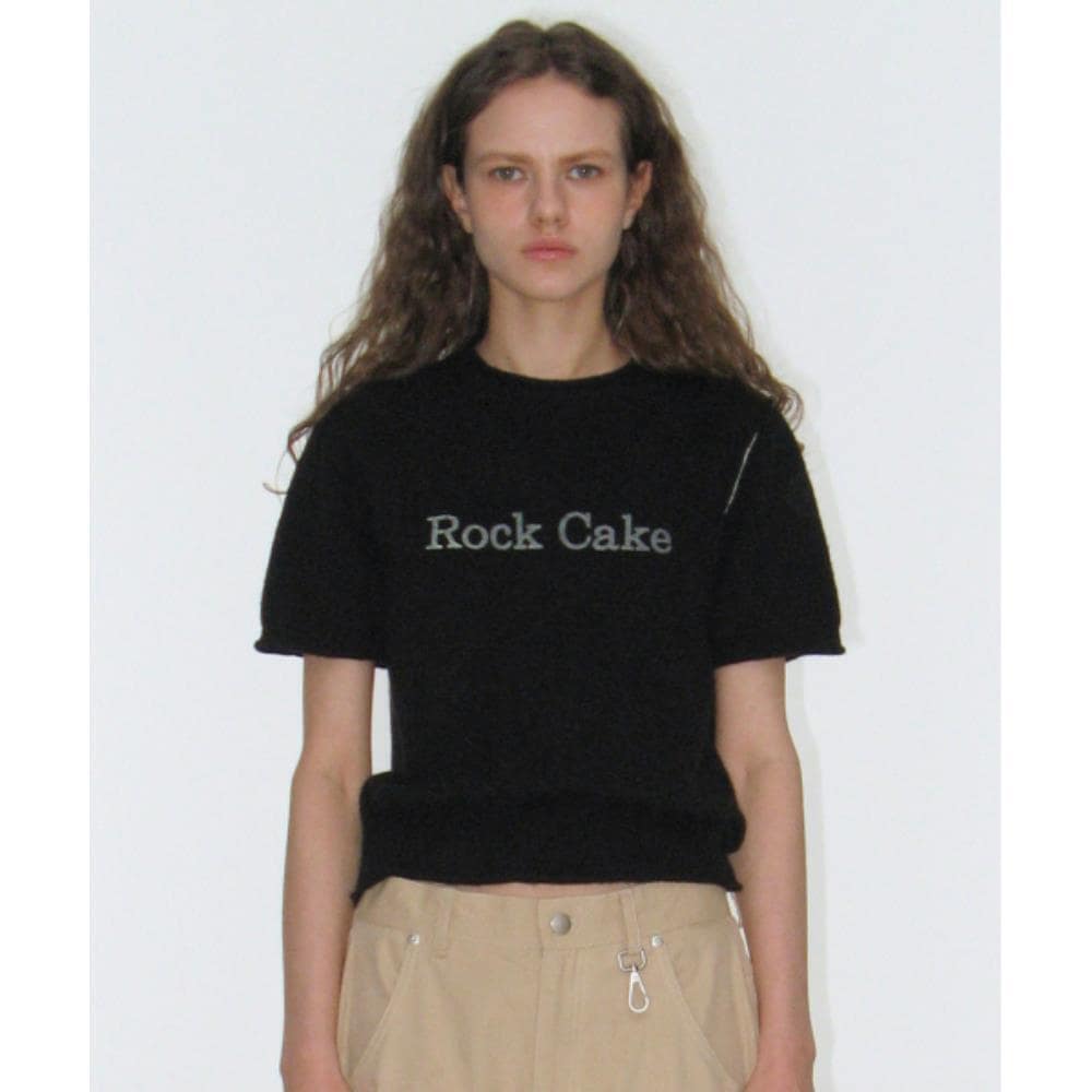 ROCKCAKE Stitch Line Round Knit Black RC25KN04300BK