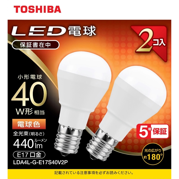 たのめーる】東芝ライテック LED電球 ミニクリプトン形 E17口金