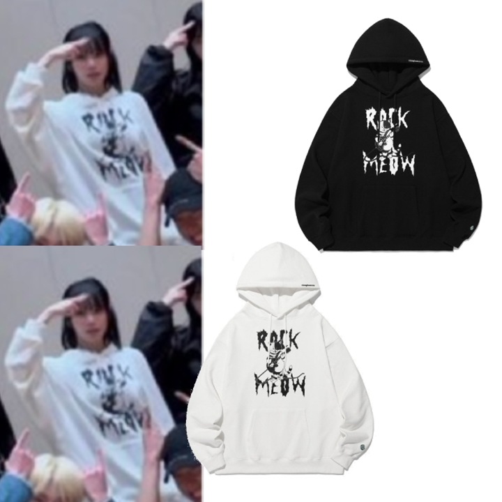 [LE SSERAFIM チェウォン着用]Rock Miao Cat Hoodie