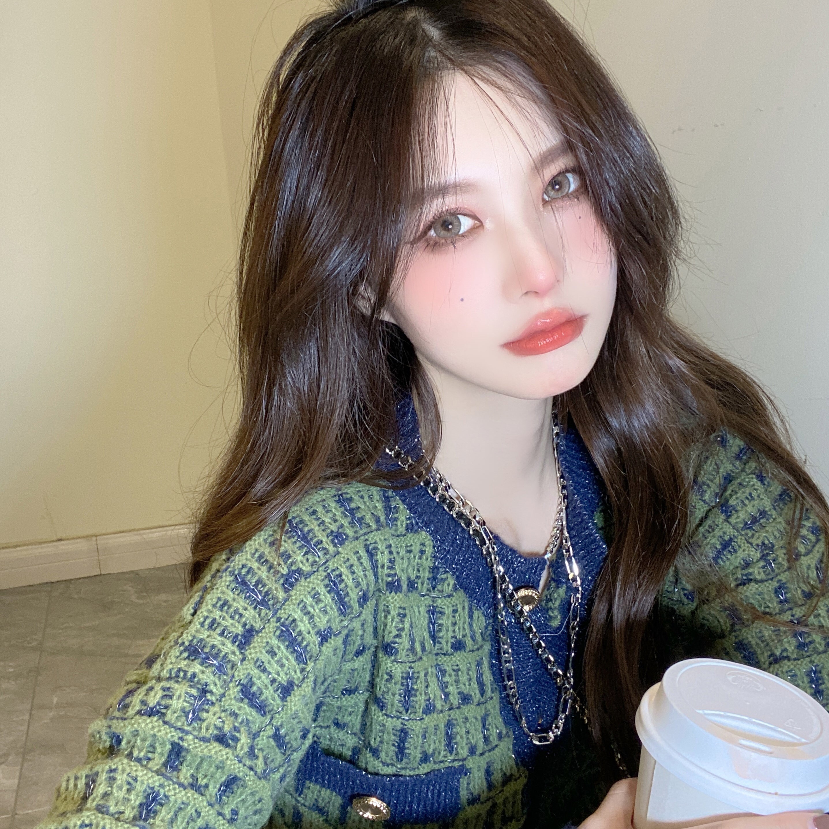 セーターカーディガン グリーン ピンク イエロー ブラウン トップス ニットソー セーター 4,842円