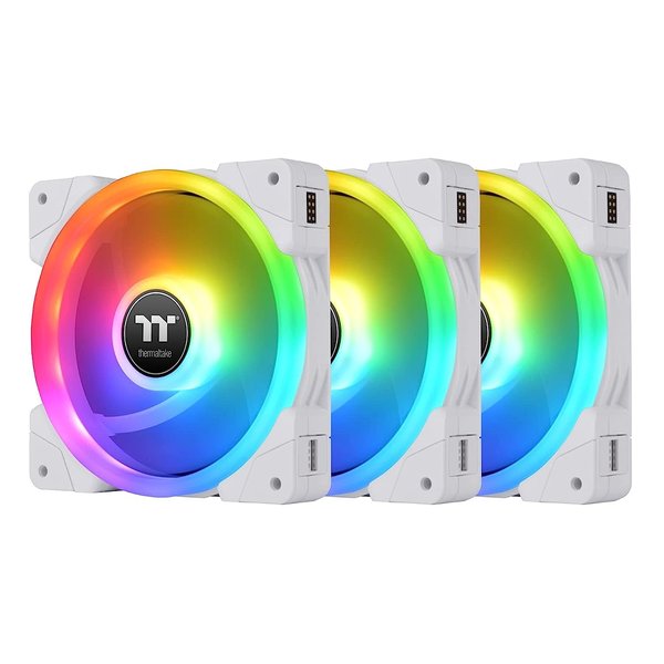 PCケースファン 140mm SWAFAN EX14 RGB White 3-Fan Pack CL-F162-PL14SW-A