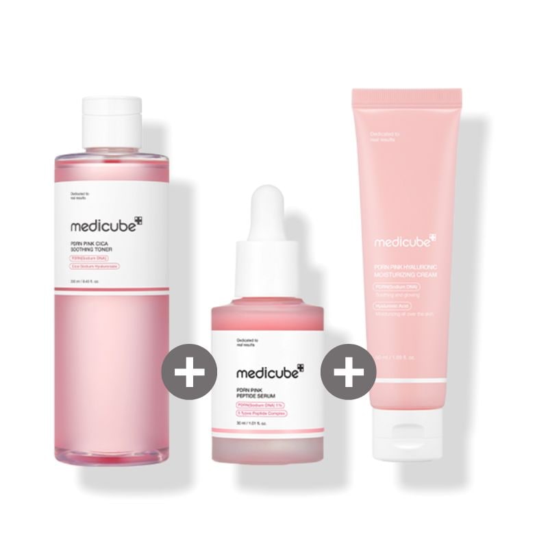 PDRN ピンク シカ スージング トナー250ml+pdrnピンクペプチドアンプル30ml+サーモンPDRNピンクヒアルロン酸保湿クリーム50mlセット 10,748円