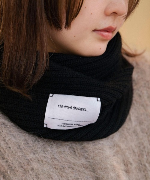 [最安値挑戦]ストール マフラー 「別注」THE INOUE BROTHERS Snood Baby Alpaca TIB23-AL1121FG メンズ レディース