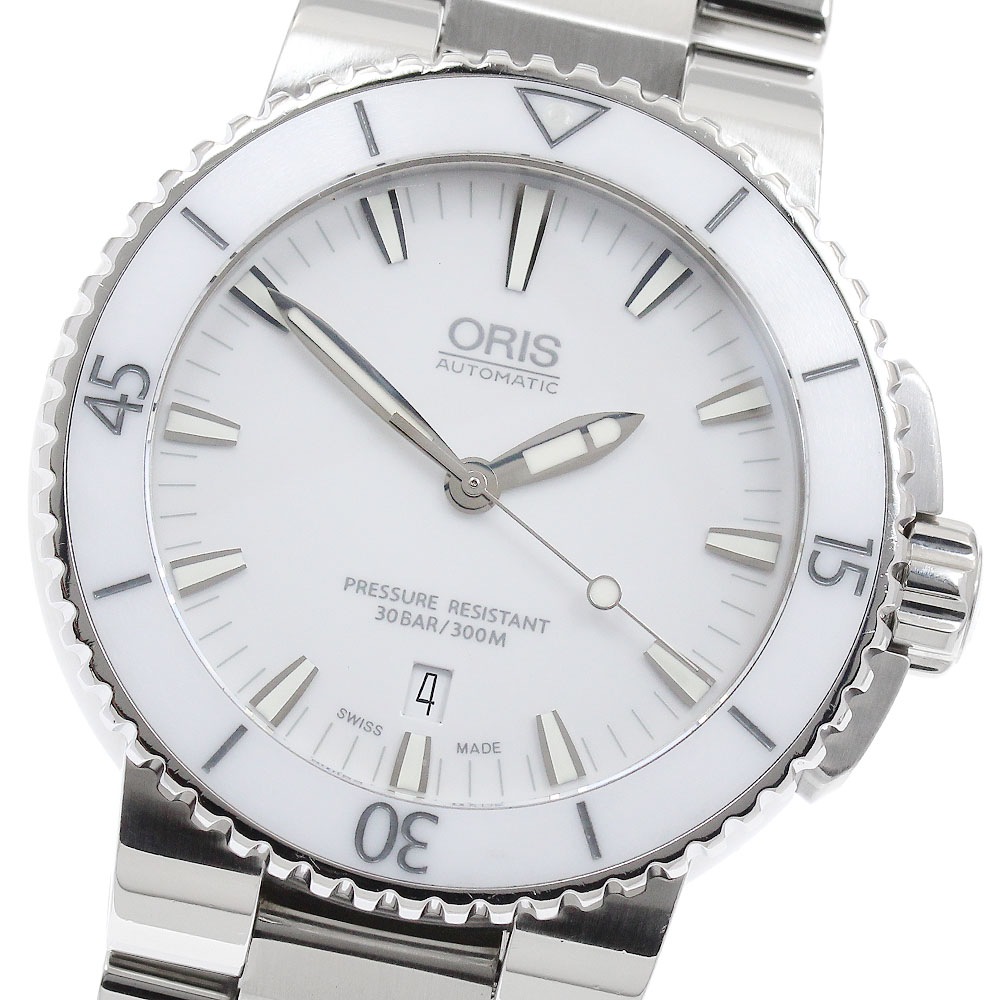 オリス ORIS 7653 アクイス デイト 自動巻き メンズ 良品 _896850【中古】 67,265円