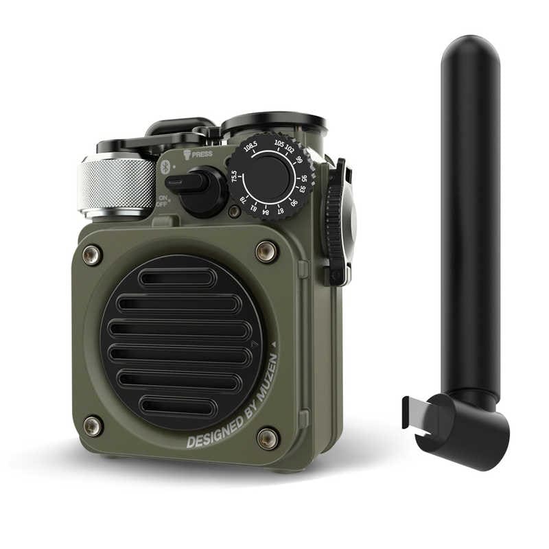 MUZEN　Wild Mini 第3世代 Bluetooth スピーカー ジャングルグリーン　MW-PVXI3G